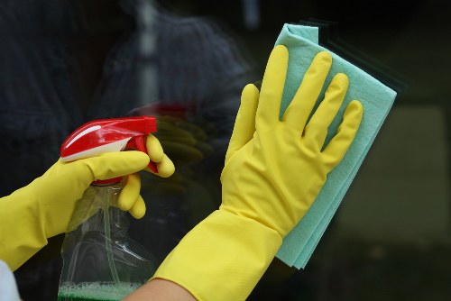 Professional upholstery cleaning process